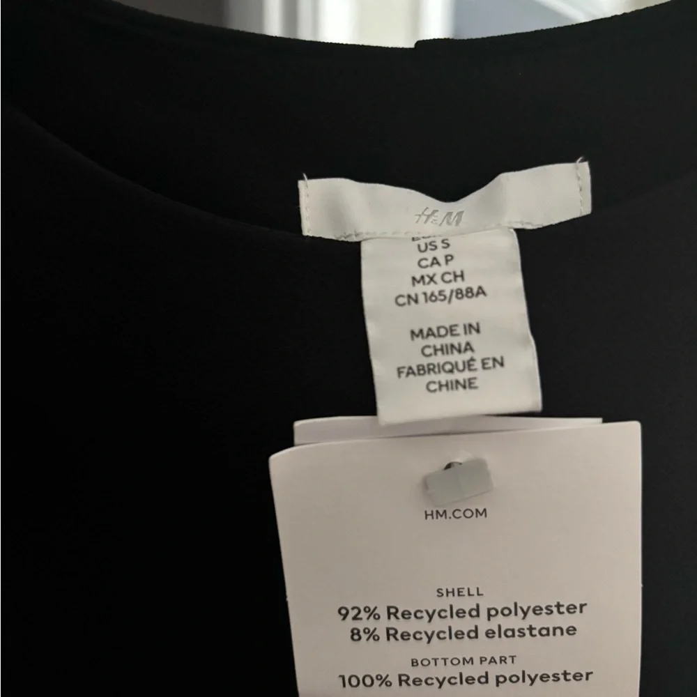 H&M Black Top with Feather Detail - Picture 7 of 8